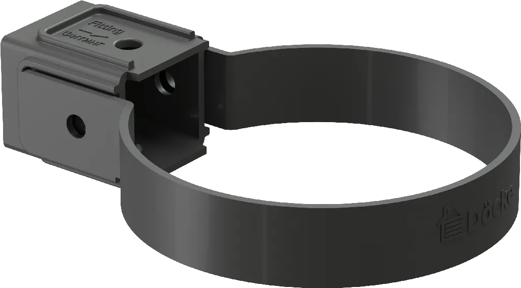 Хомут трубы d80 мм Docke Standard, Серый (RAL7024)