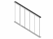 система безрамного остекления балкона типа гармошка