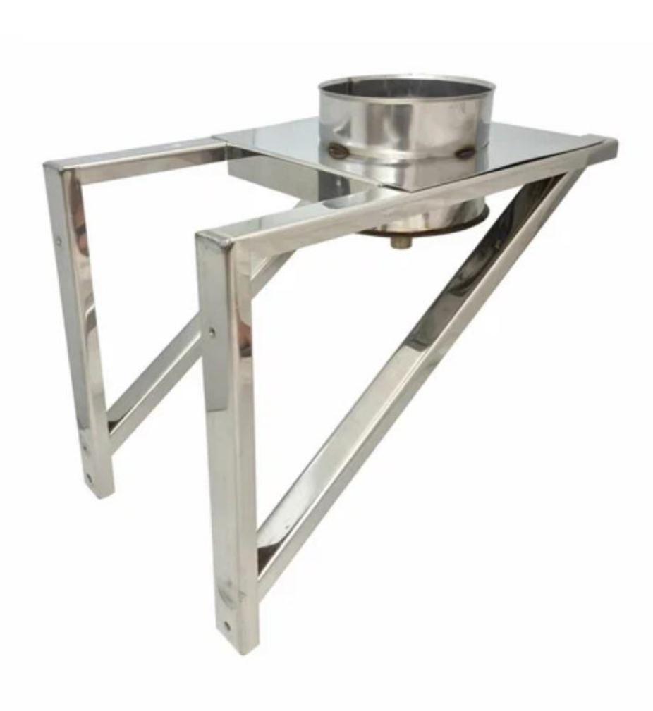 Элемент дымохода из оцинкованной стали. Опорная площадка