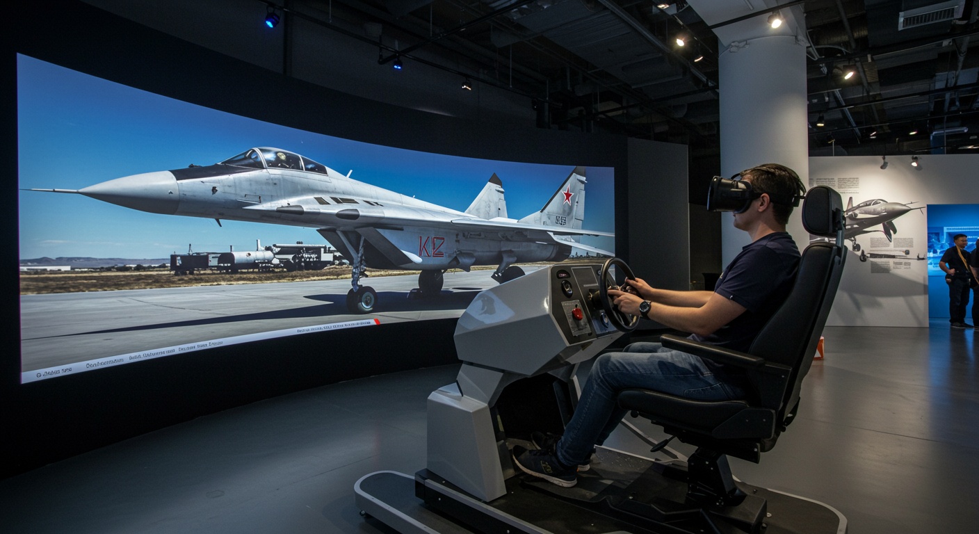 VR- и аркадные авиа тренажеры