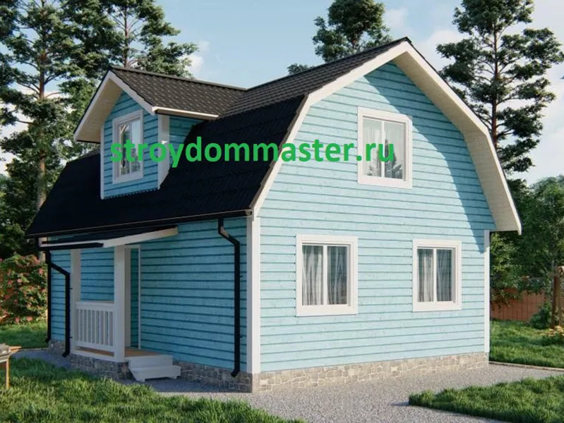 ГОСТЕВОЙ ДОМ 6Х9М. С МАНСАРДОЙ №1