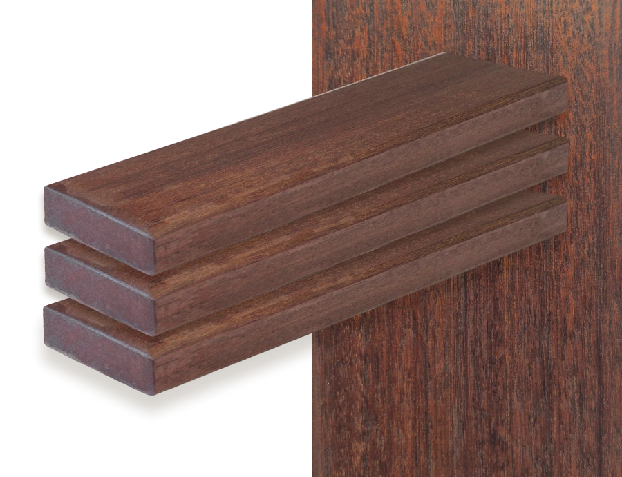 Азобе Тёмно-красная доска из железного дерева азобе (Бонгосси)