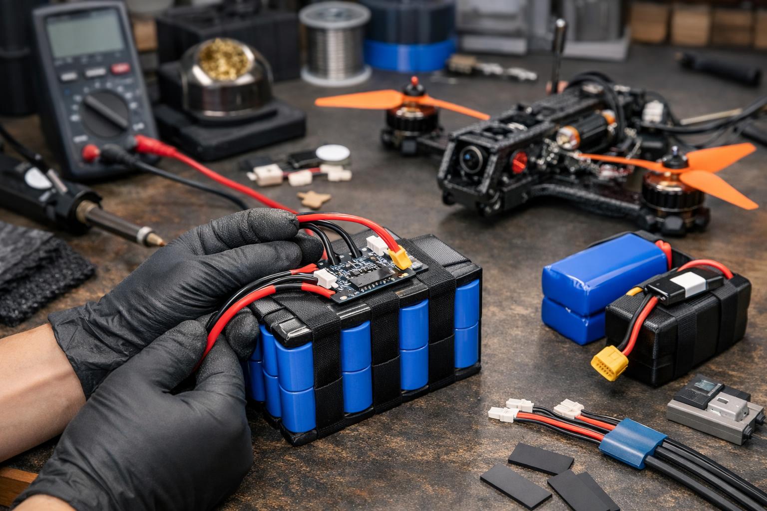 Сборка аккумулятора 6S2P для FPV под заказ - Tesselion СПб Сборка аккумулятора 6S2P для FPV под заказ - Tesselion СПб