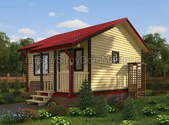 ПРОЕКТ БАНИ 026 6Х5