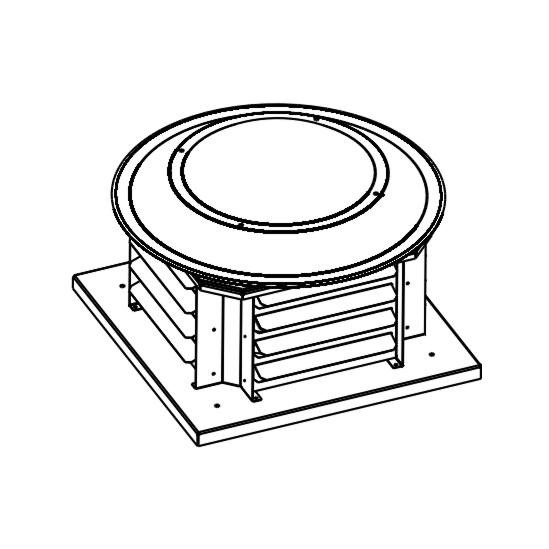 Вентилятор крышный радиальный ВКР