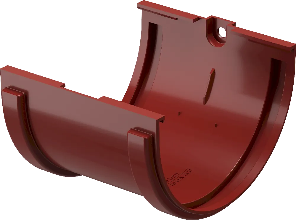 Соединитель желобов d120 мм Docke Standard, Красный (RAL3005)