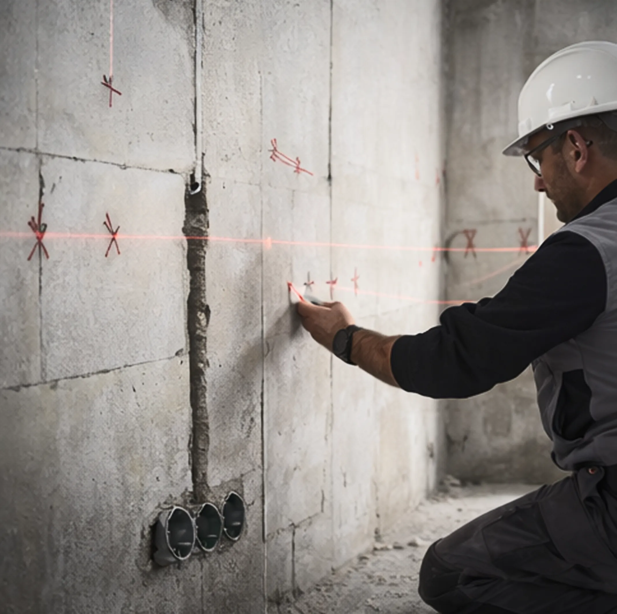 Составление схемы электропроводки и разметка розеток, выключателей и трасс кабелей Разработка схемы электрики и разметка точек в помещении