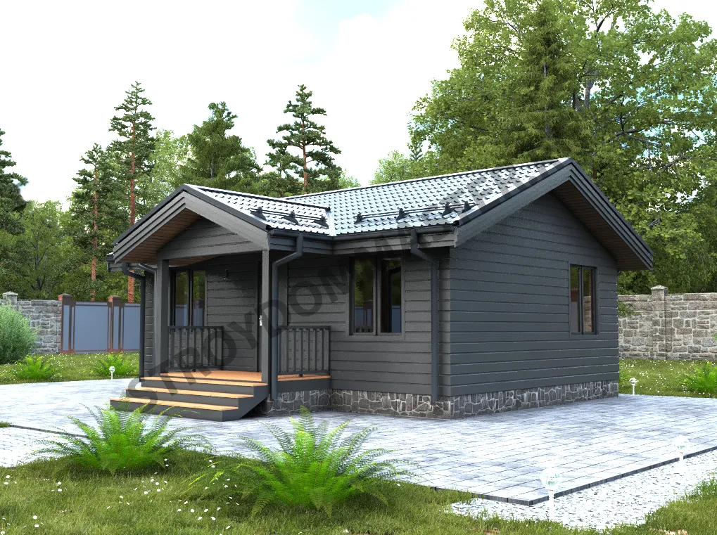 Каркасный дом ЛОРЕН 6Х8 М