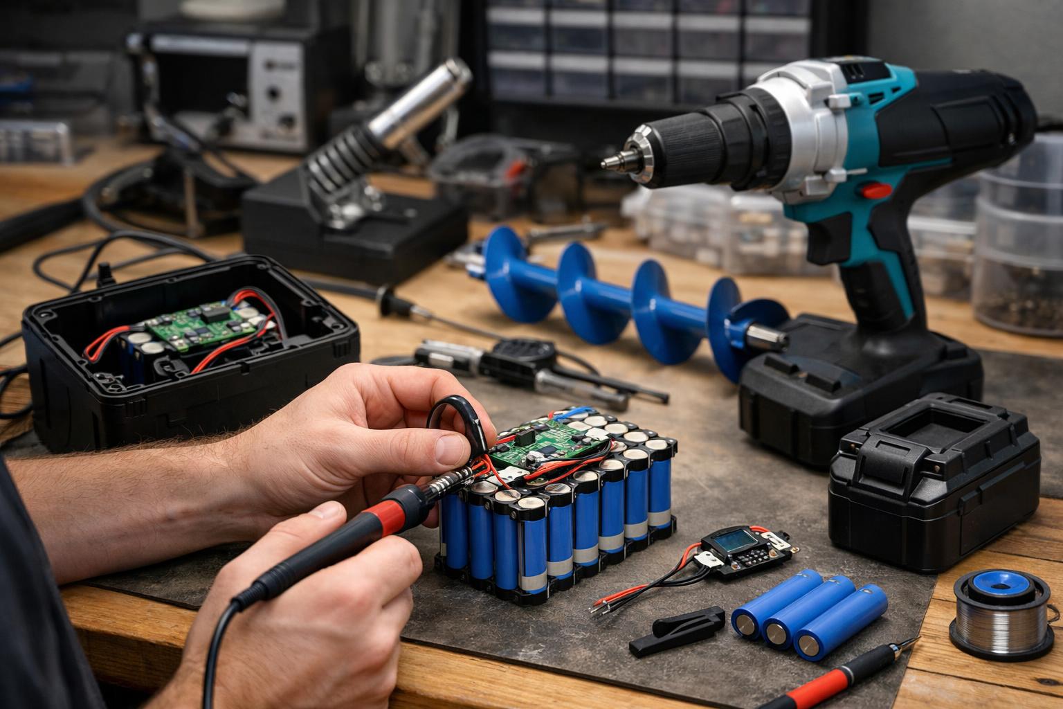 Сборка аккумулятора для ледобура - Tesselion в СПб Сборка аккумулятора для ледобура - Tesselion в СПб