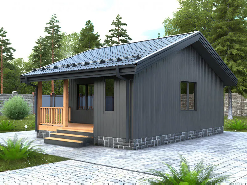 Каркасный Дом ОРХУС 6х8м. №2