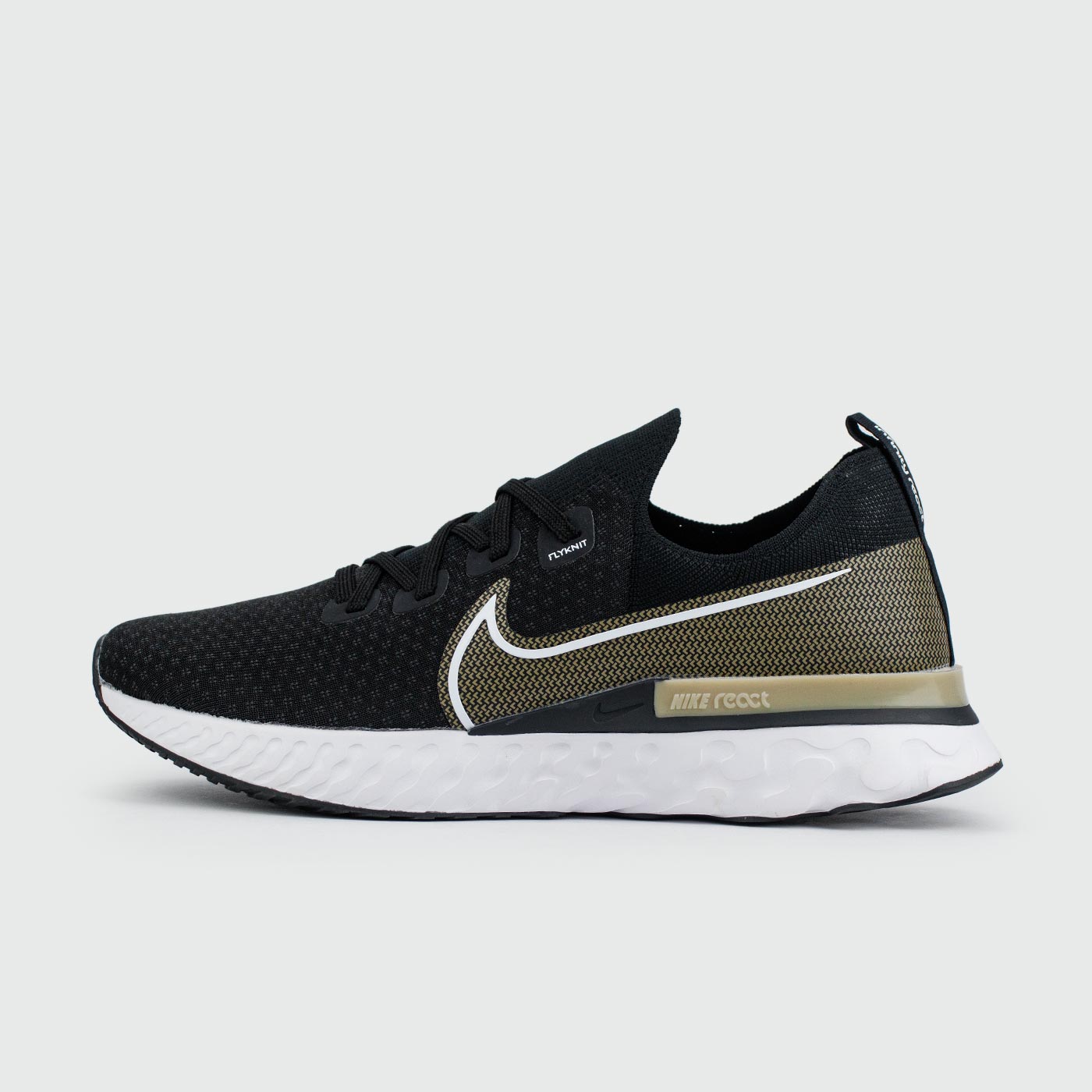 React Infinity Run Flyknit Black Grey/White чаще выбирают клиенты