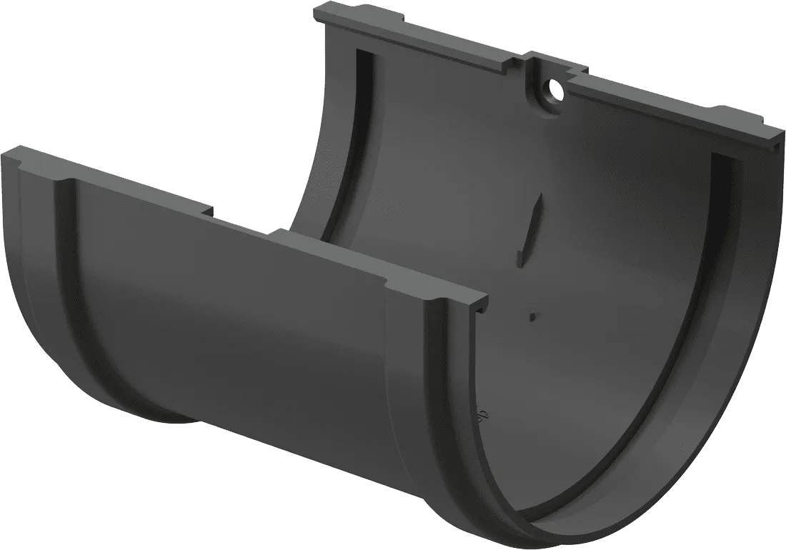 Соединитель желобов d120 мм Docke Premium, Графит (RAL7024)