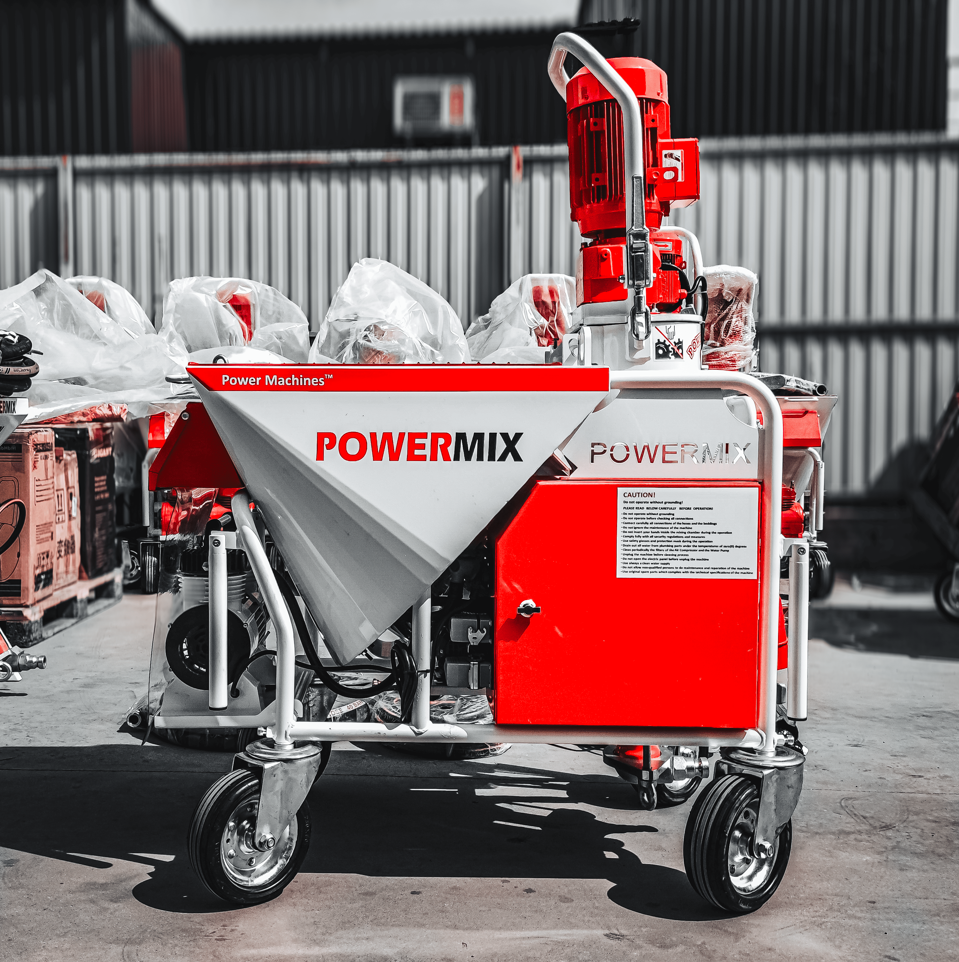 Габариты и мобильность агрегата PowerMix