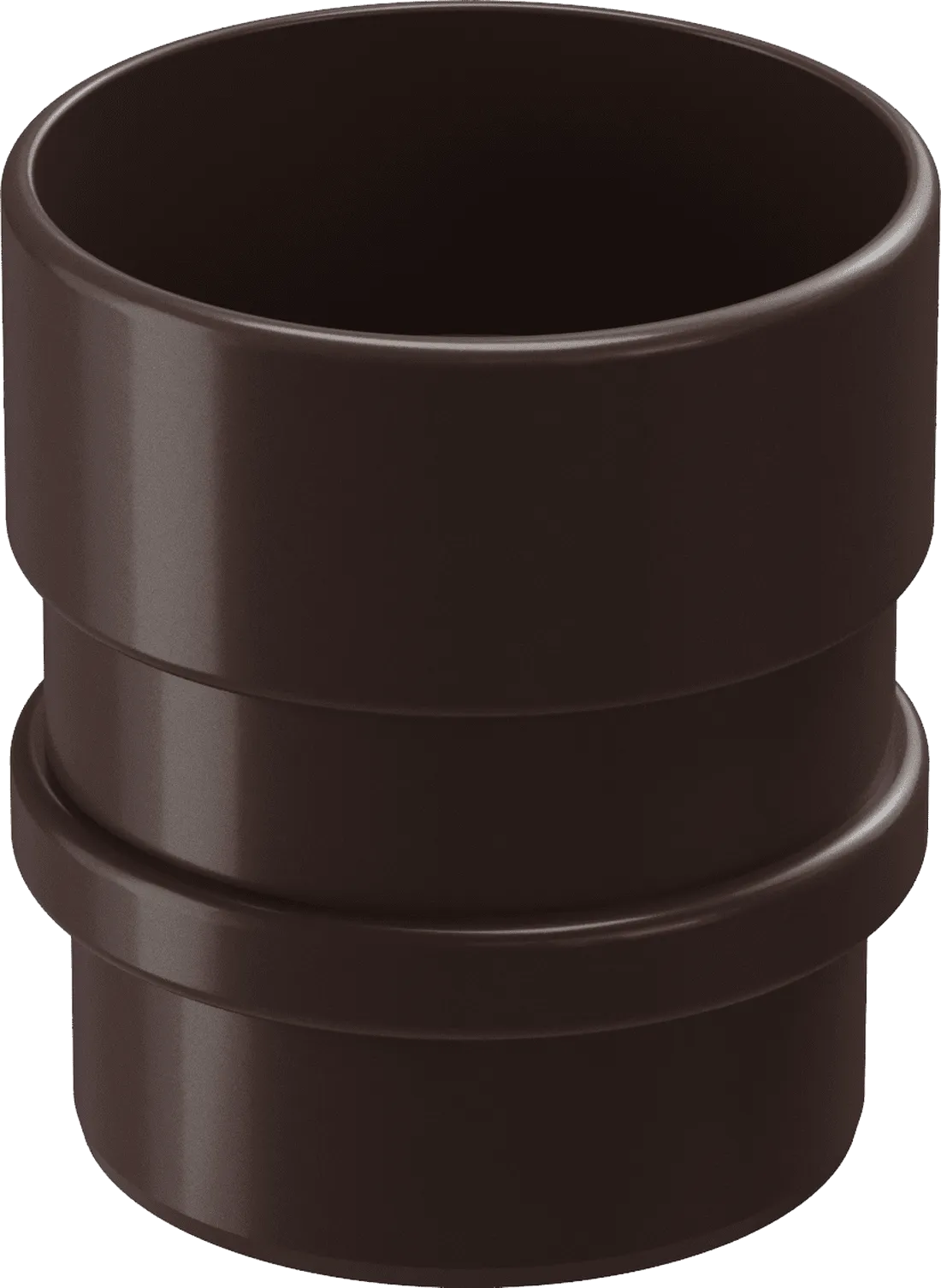 Муфта трубы d100 мм Docke Lux, Шоколад (RAL8019)