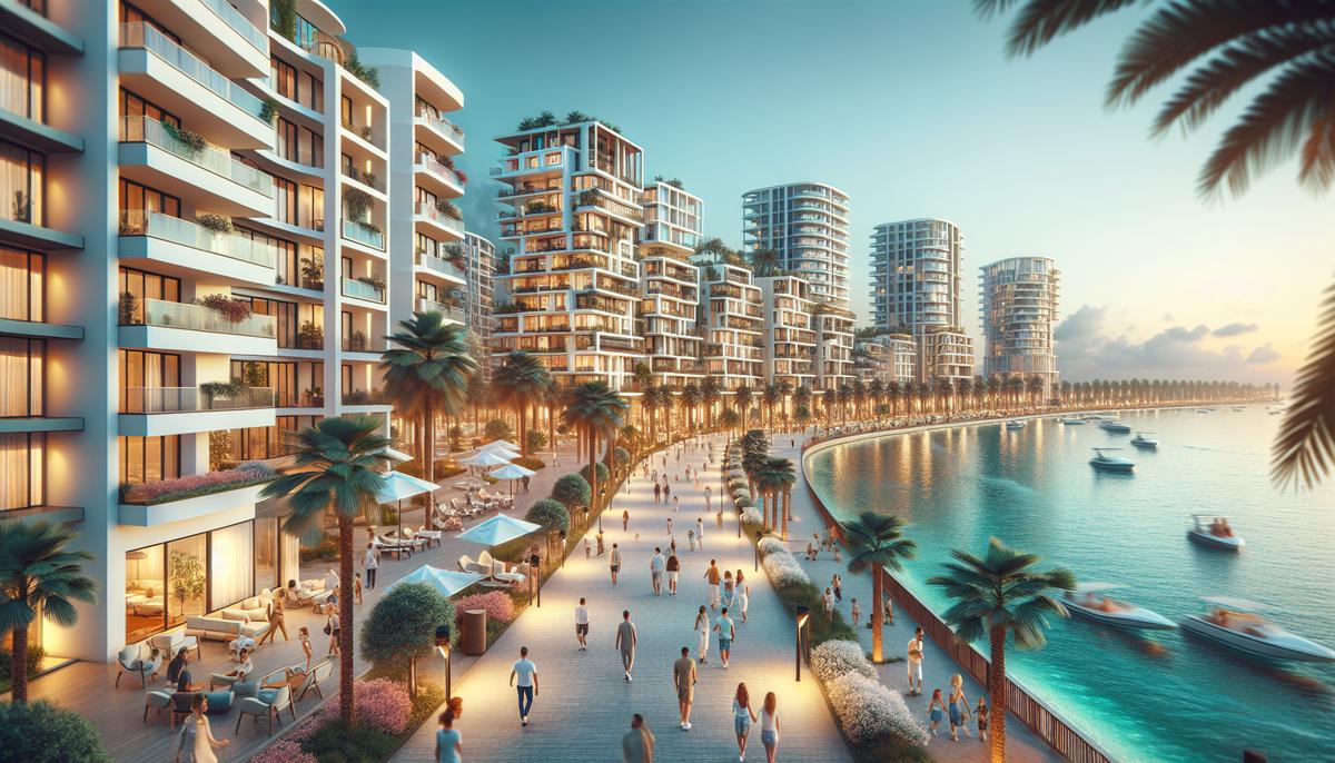 ТОП-10 жилых комплексов в Батуми — 2025 Панорама жилых комплексов у моря в Батуми, современные здания и набережная