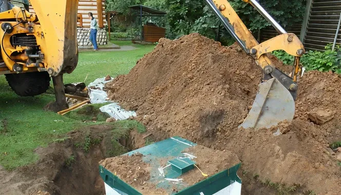 При засыпке септика запрещено использовать спецтехнику При засыпке септика запрещено использовать спецтехнику