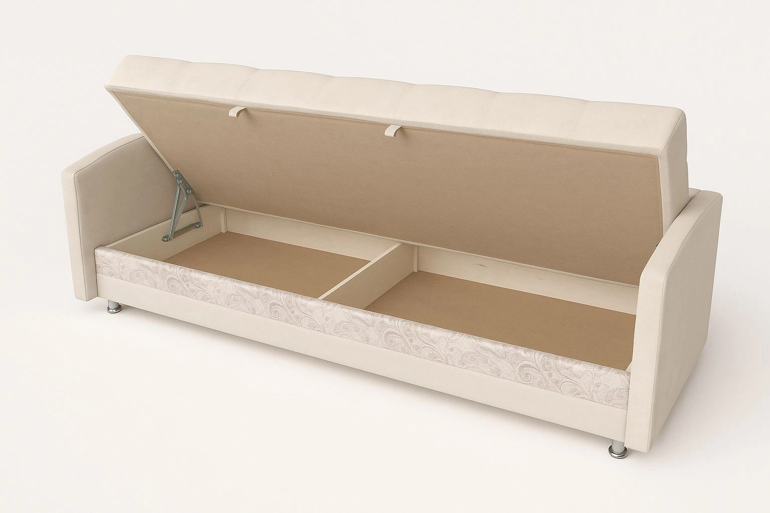 Бельевой ящик в диване большой объем