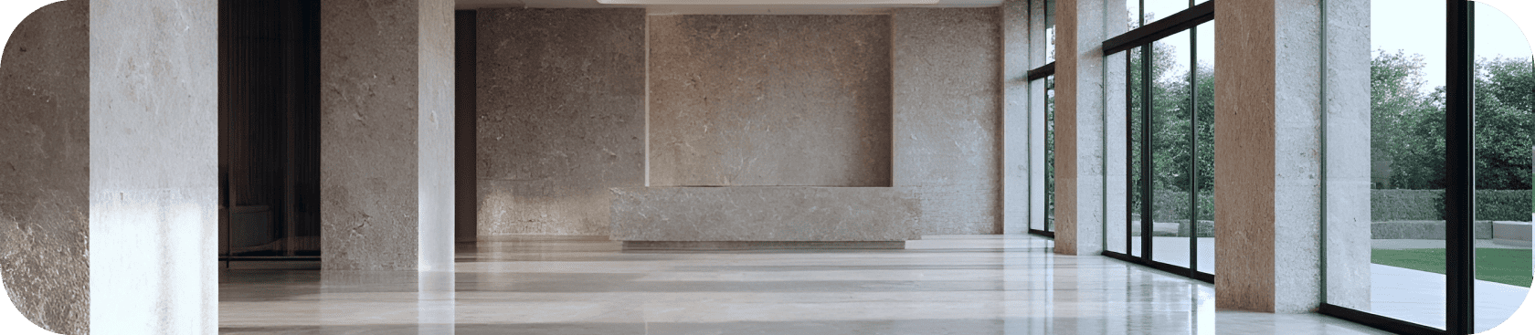 Шлифовка, полировка и кристаллизация натурального камня в Москве