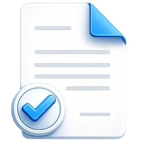 Файлик и галочка