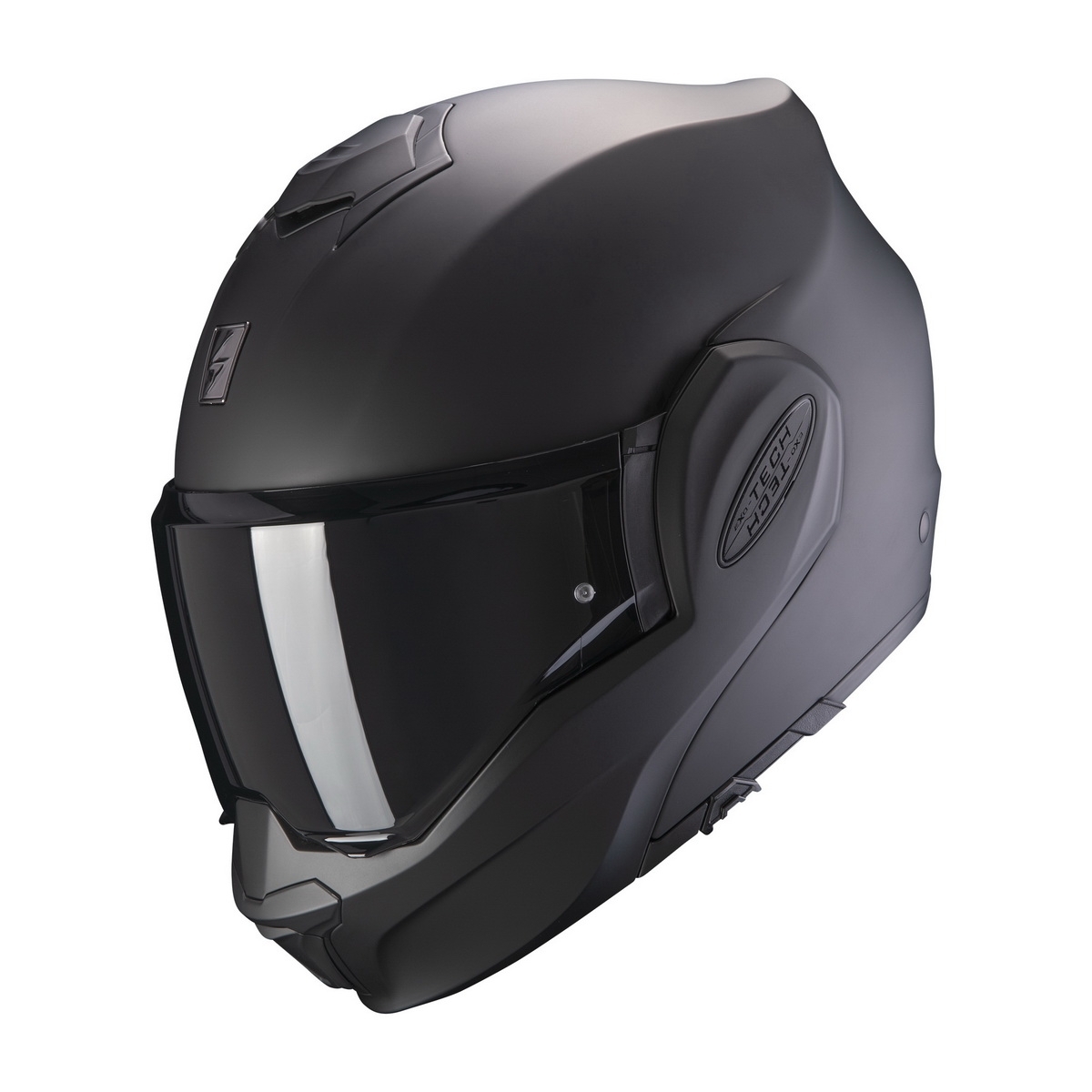 Мотошлем флип-бэк SCORPION EXO-TECH EVO Solid Matt Black — в наличии в Санкт-Петербурге