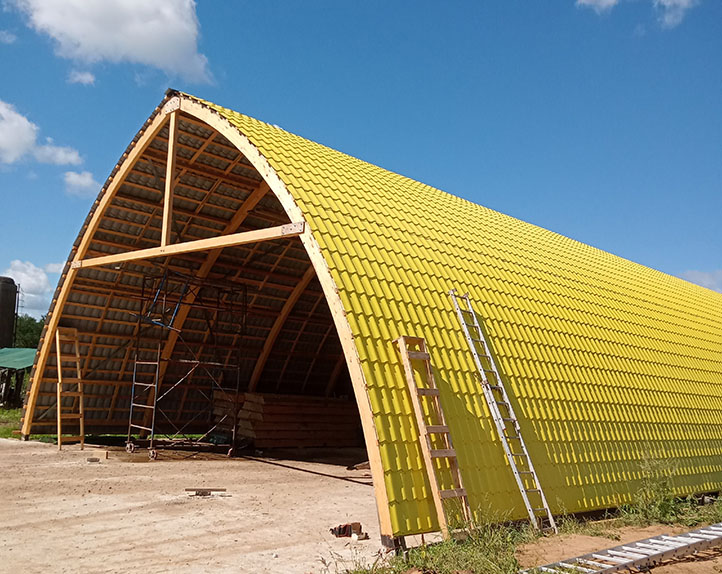 Производство соломенных панелей proizvodstvo