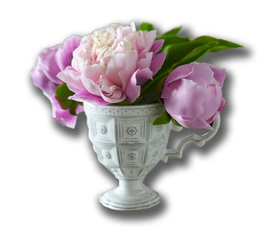 Композиция пионов Композиция пионов из холодного фарфора