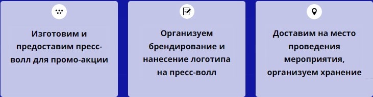 Описание организации по предоставлению пресс-волла