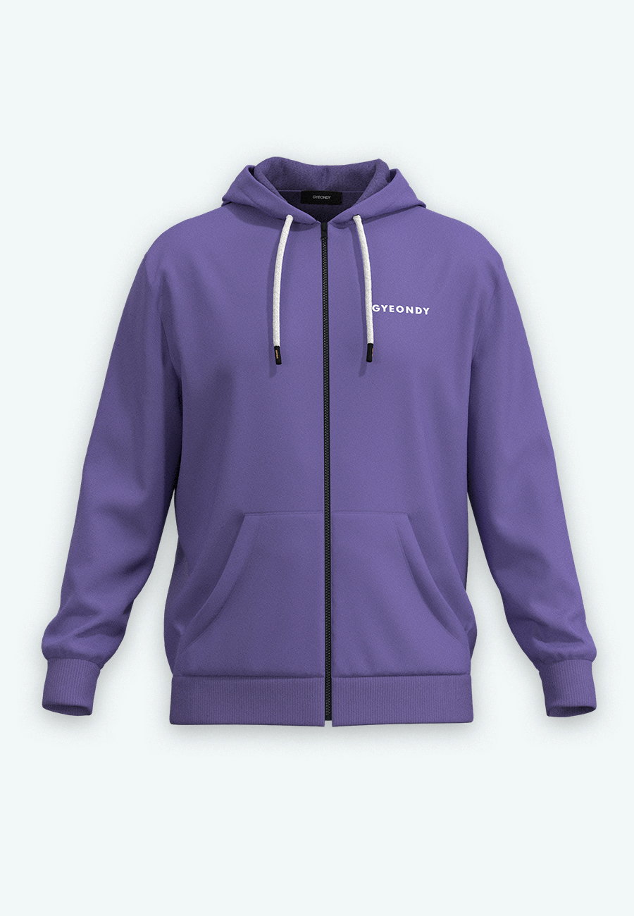 Худи на молнии мужские Худи на молнии цвет сиреневый