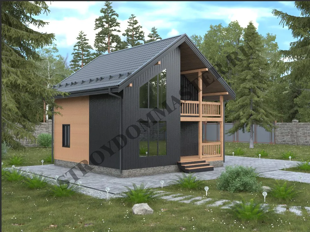 Каркасный Дом ОЛЬБОРГ 6х10м. №8 2 СПАЛЬНИ