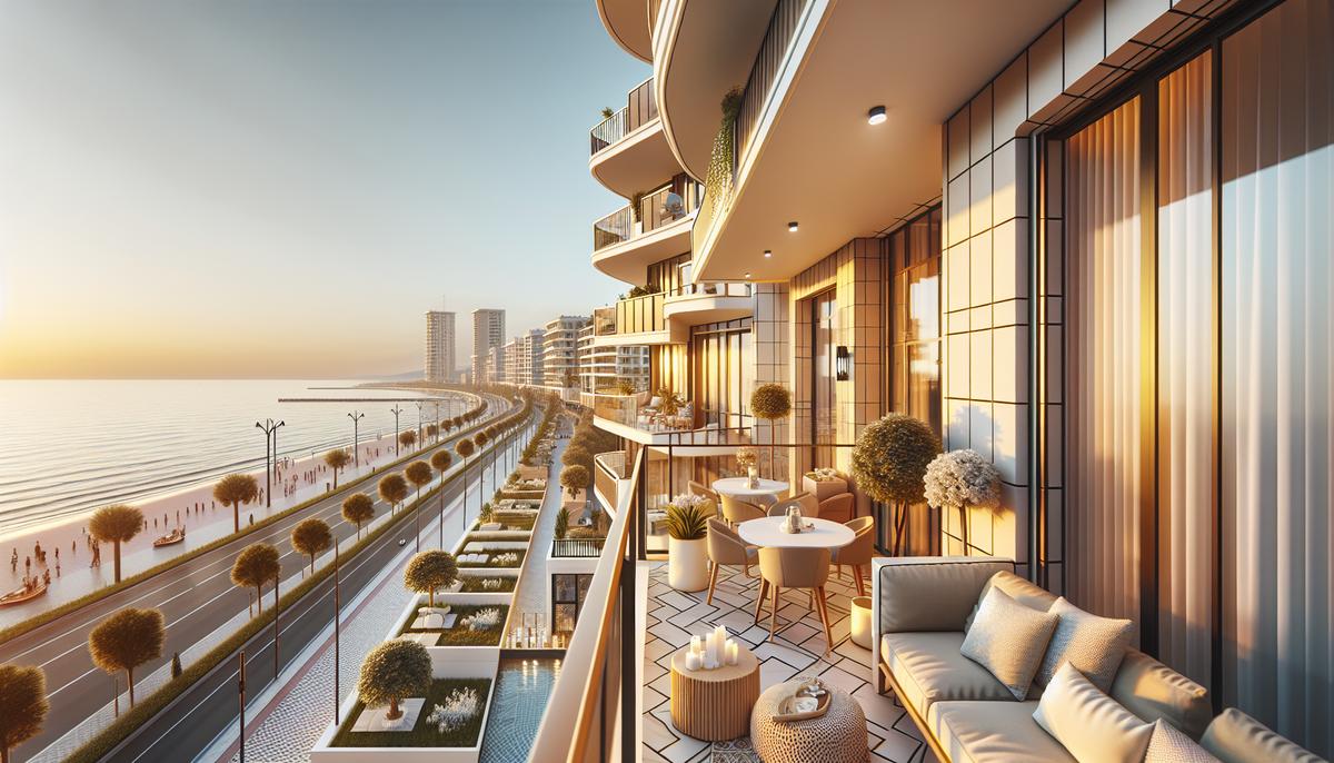 Как выбрать квартиру с видом на море в Батуми Балкон квартиры с видом на море и набережную в Батуми