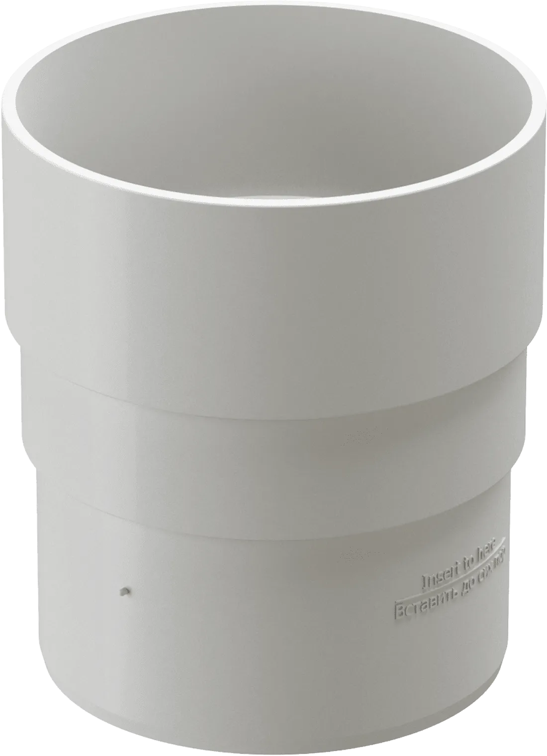 Муфта трубы d85 мм Docke Premium, Пломбир (RAL9003)