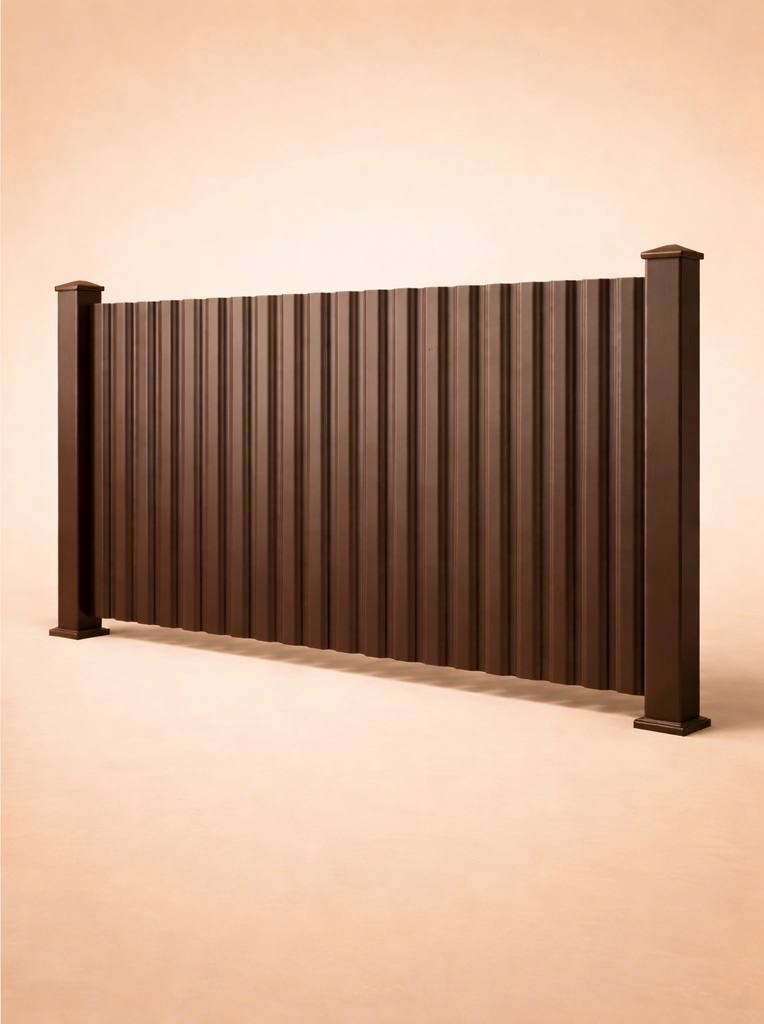 Установка забора из профнастила под ключ в Екатеринбурге и Свердловской области абор из профнастила на участке в Екатеринбурге