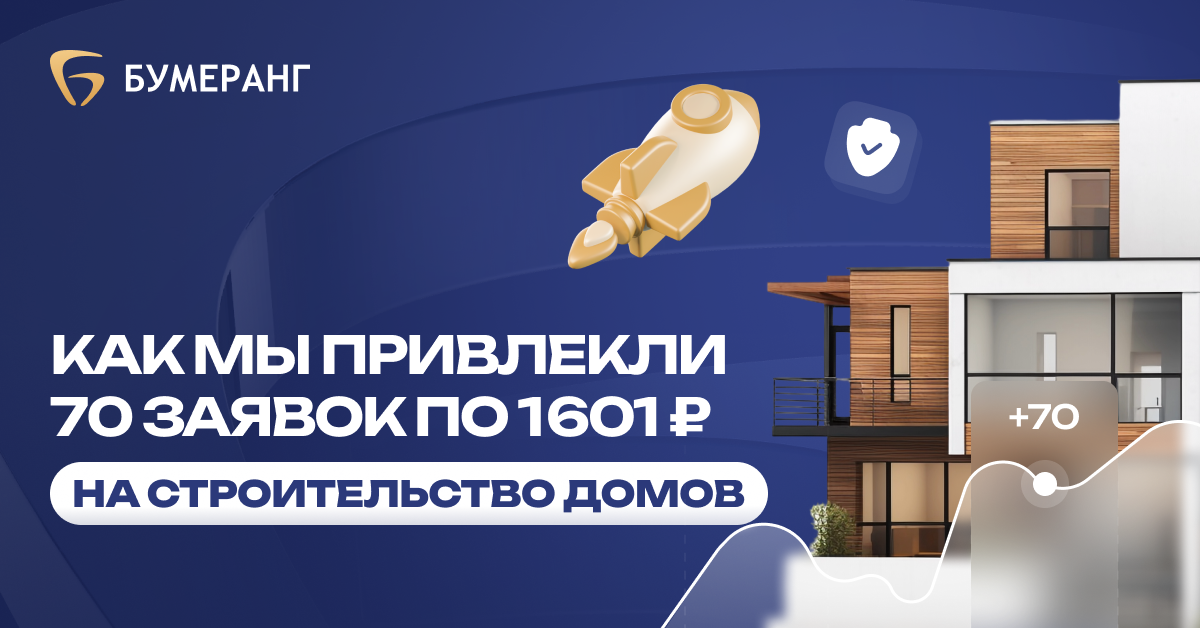 Как мы привлекли 70 заявок на строительство домов из газоблока в Санкт-Петербурге по 2 038₽