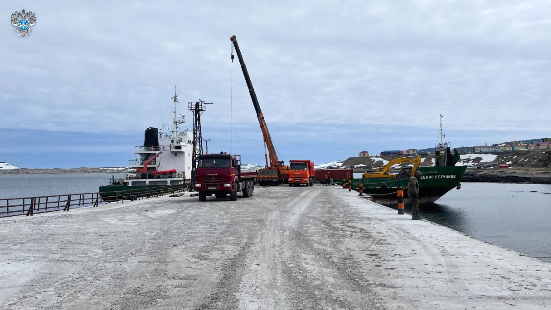 В Сахалинской области продолжается реконструкция морского порта Холмск