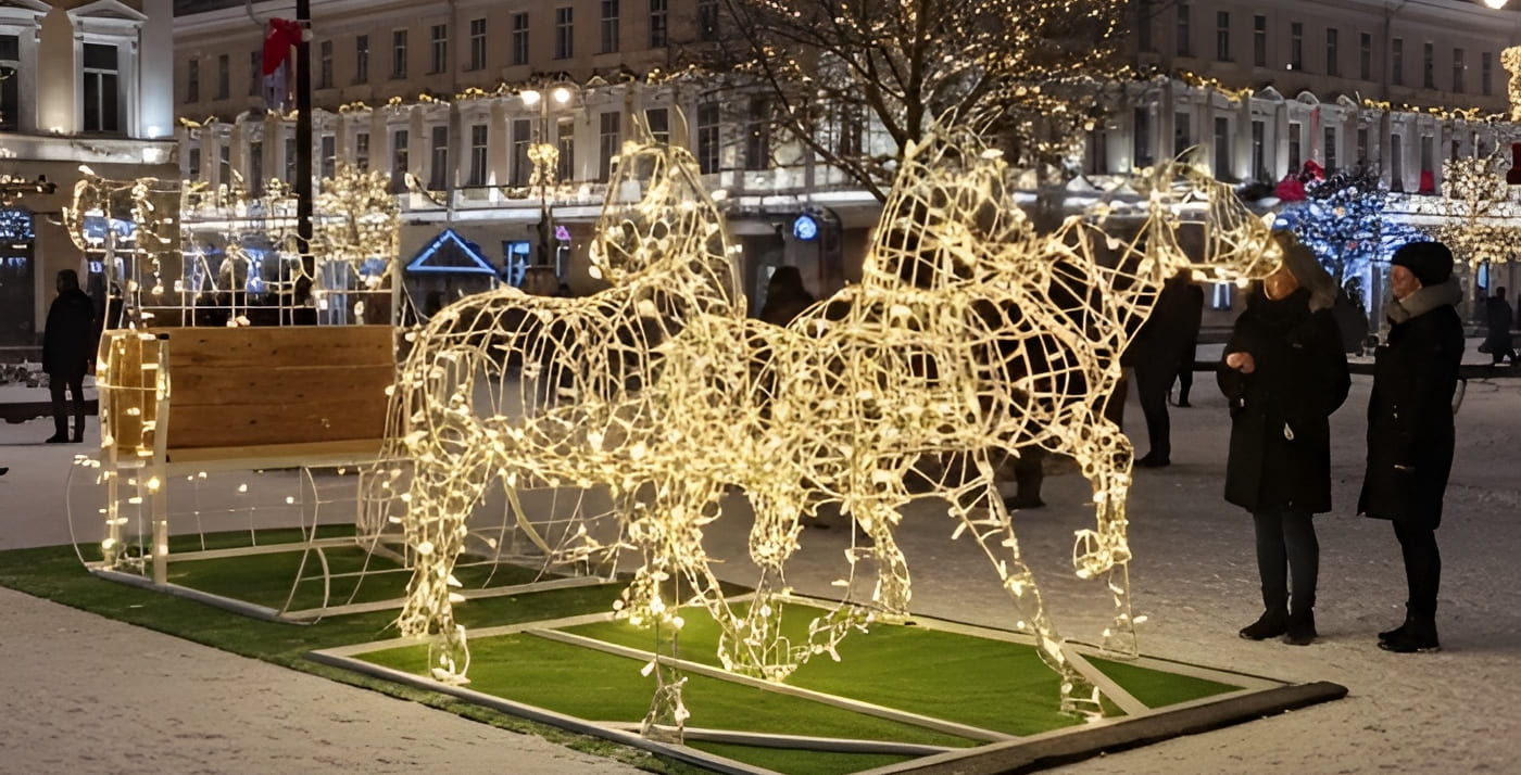 Праздничное оформление города на День Города