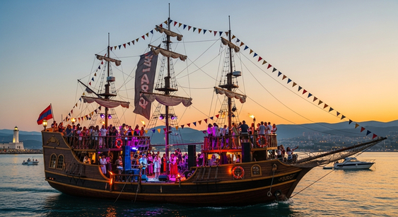 Вечеринка на пиратском корабле