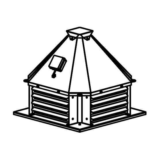 Крышные вентиляторы РУФСТОР с выбросом воздуха в стороны