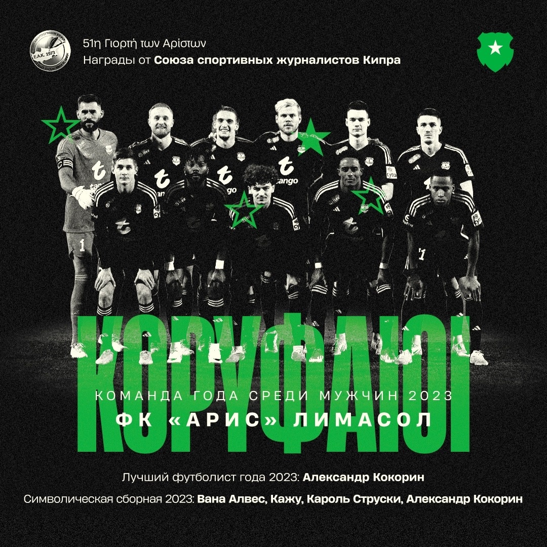 «Арис» Шпилевского признан командой года Кипра