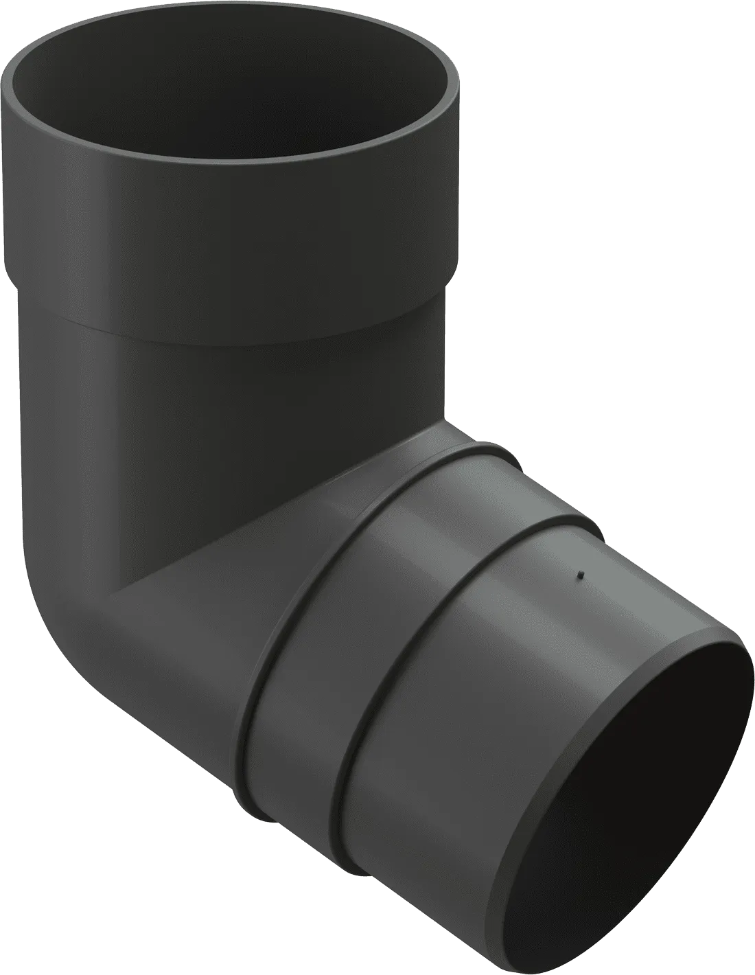 Колено 72° d85 мм Docke Premium, Графит (RAL7024)