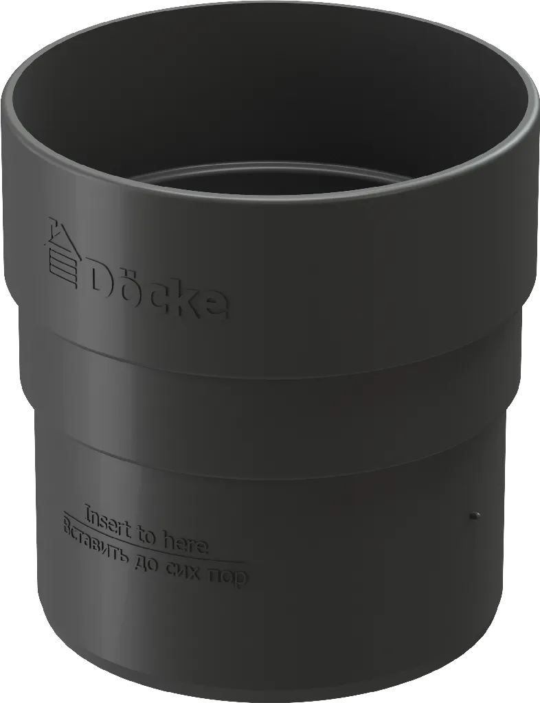 Муфта трубы d80 мм Docke Standard, Серый (RAL7024)