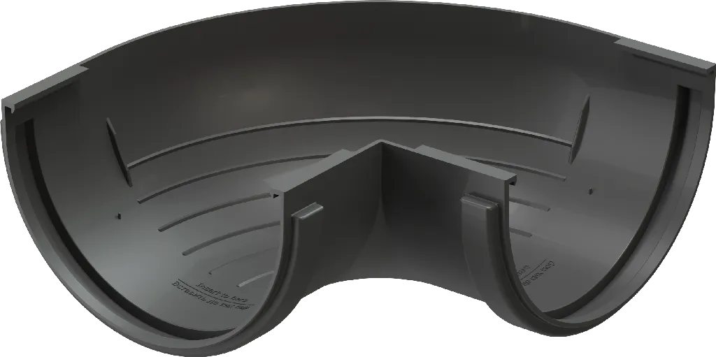 Угол жёлоба внешний 90° d120 мм Docke Standard, Серый (RAL7024)