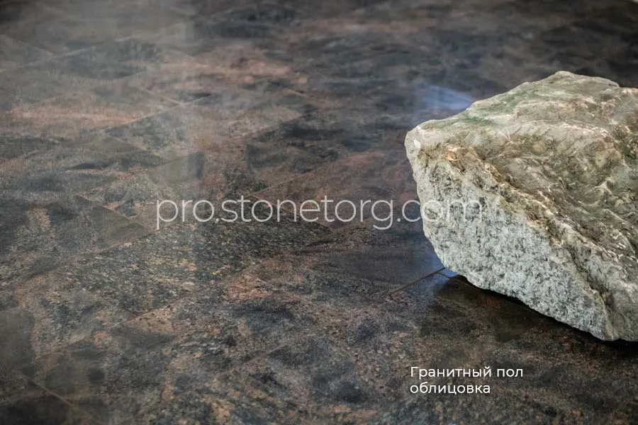 Гранитный пол облицовка мощение плитка