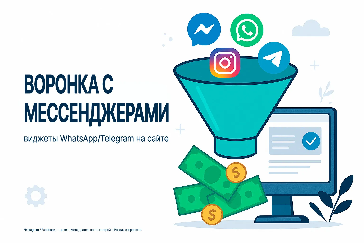 Воронка с мессенджерами