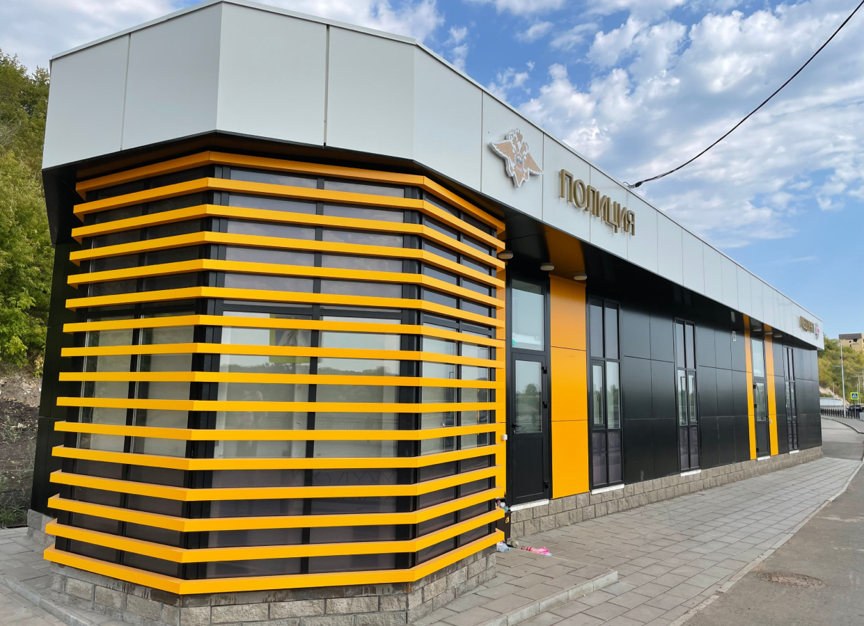 Вентилируемый фасад для государственного учереждения в городе Уфа