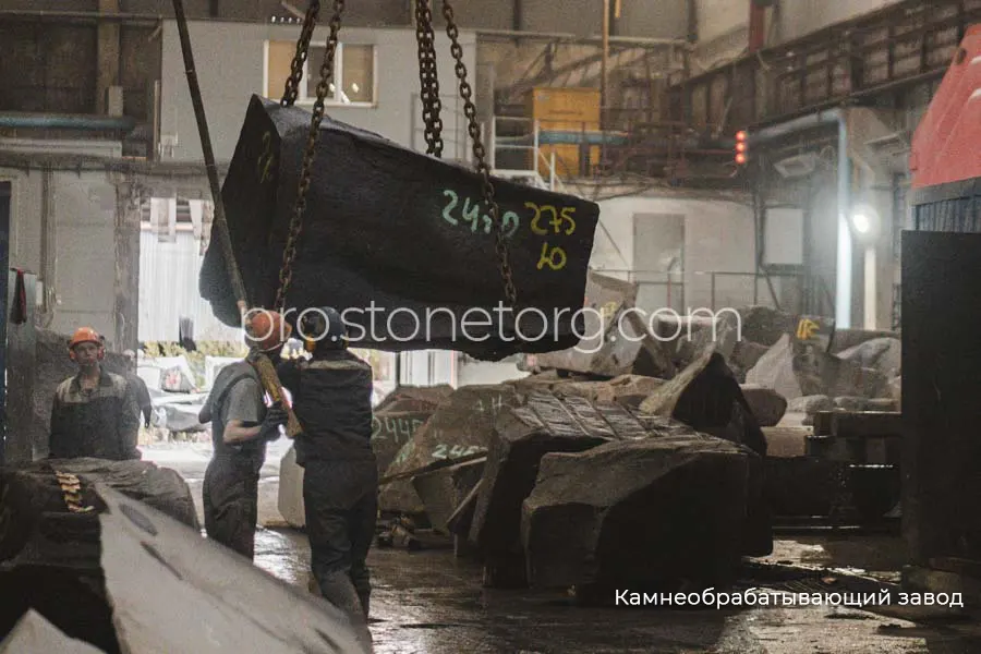 Камнеобрабатывающий завод в Карелии