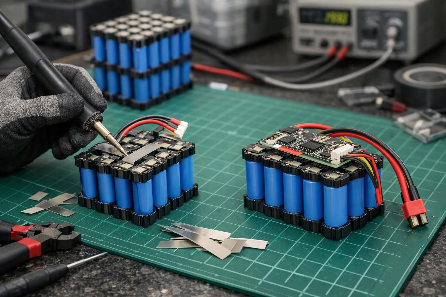 Сборка аккумуляторов 3S - 3S из 6 и сборка из 20 - пошагово Сборка аккумуляторов 3S - 3S из 6 и сборка из 20 - пошагово