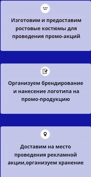 Описание организации по предоставлению ростового костюма 1