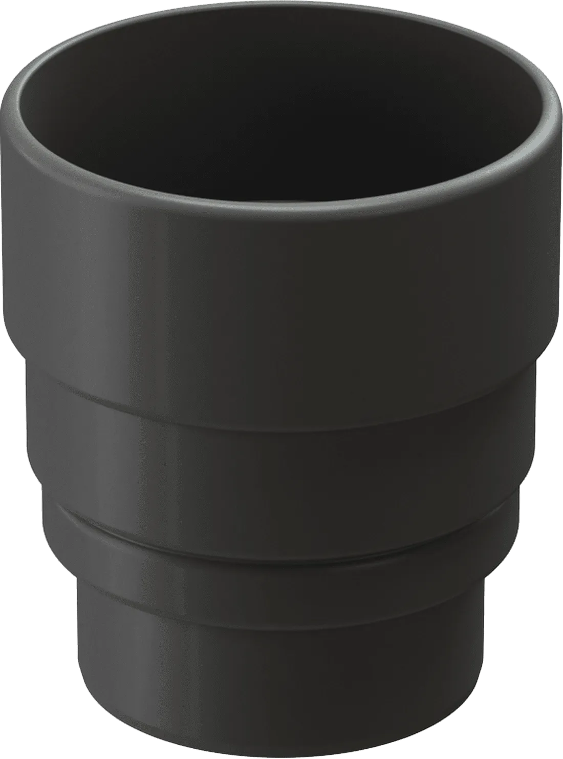 Муфта трубы переходник d100 мм Docke Lux/Premium, Графит (RAL7024)