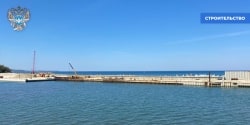 В Калининградской области продолжаются основные работы по строительству международного морского порта в городе Пионерский