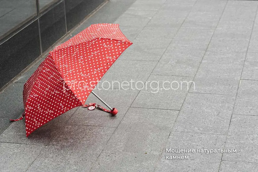 Мощение натуральным камнем гранит